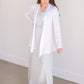 Hacci White Open Front Cardigan Tops