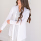 Hacci White Open Front Cardigan Tops