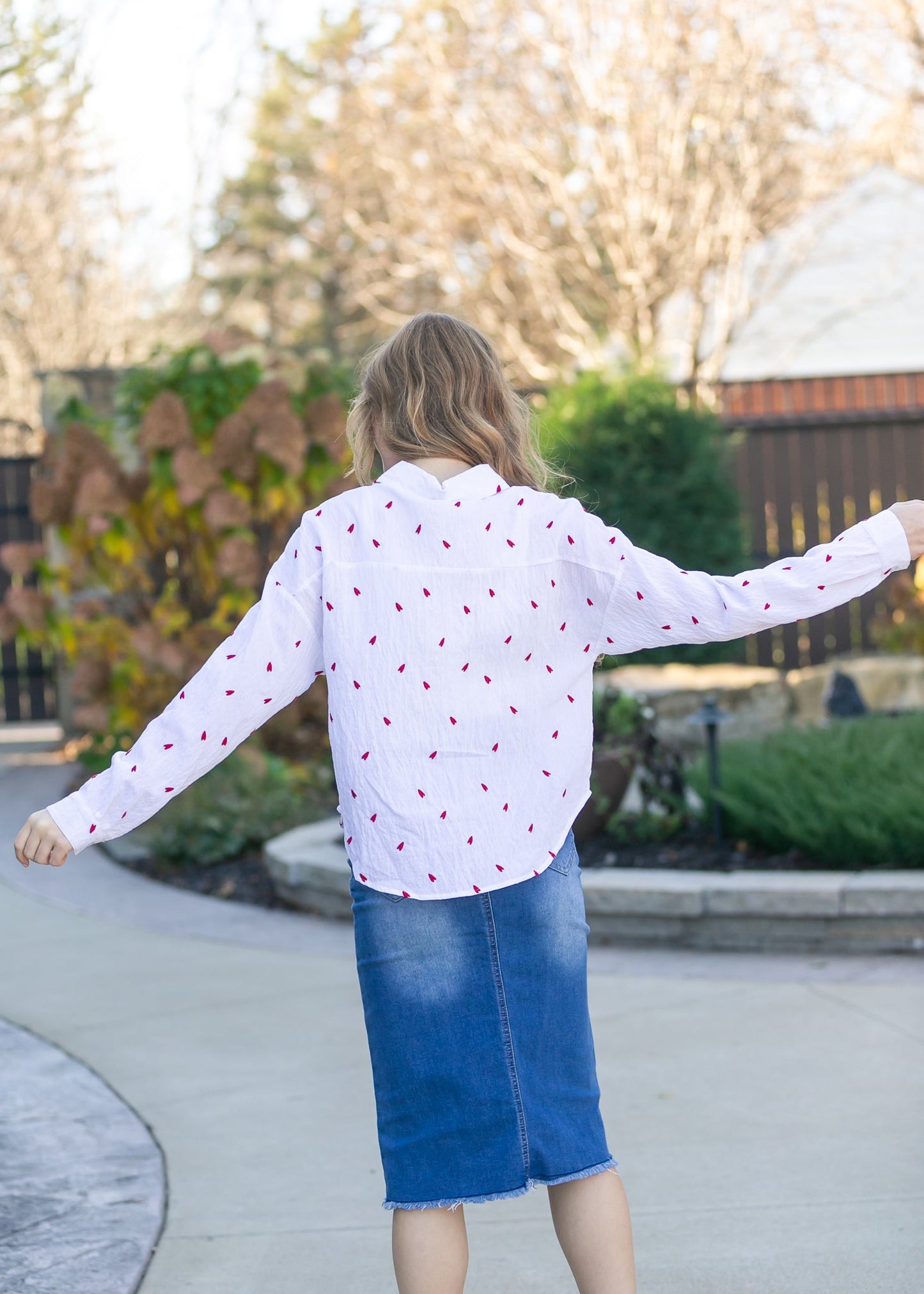 Hadley High Rise Denim Midi Skirt IC Skirts