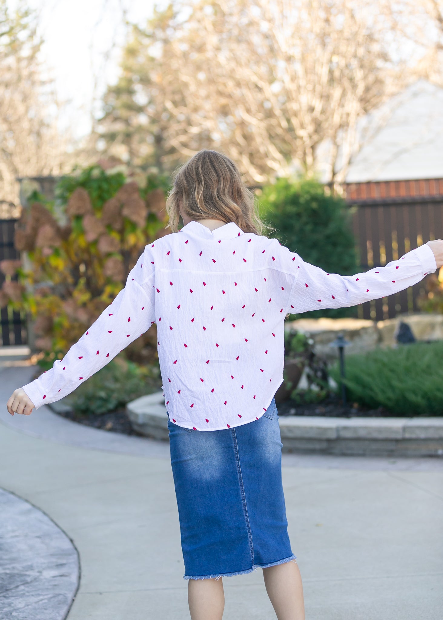 Hadley High Rise Denim Midi Skirt IC Skirts