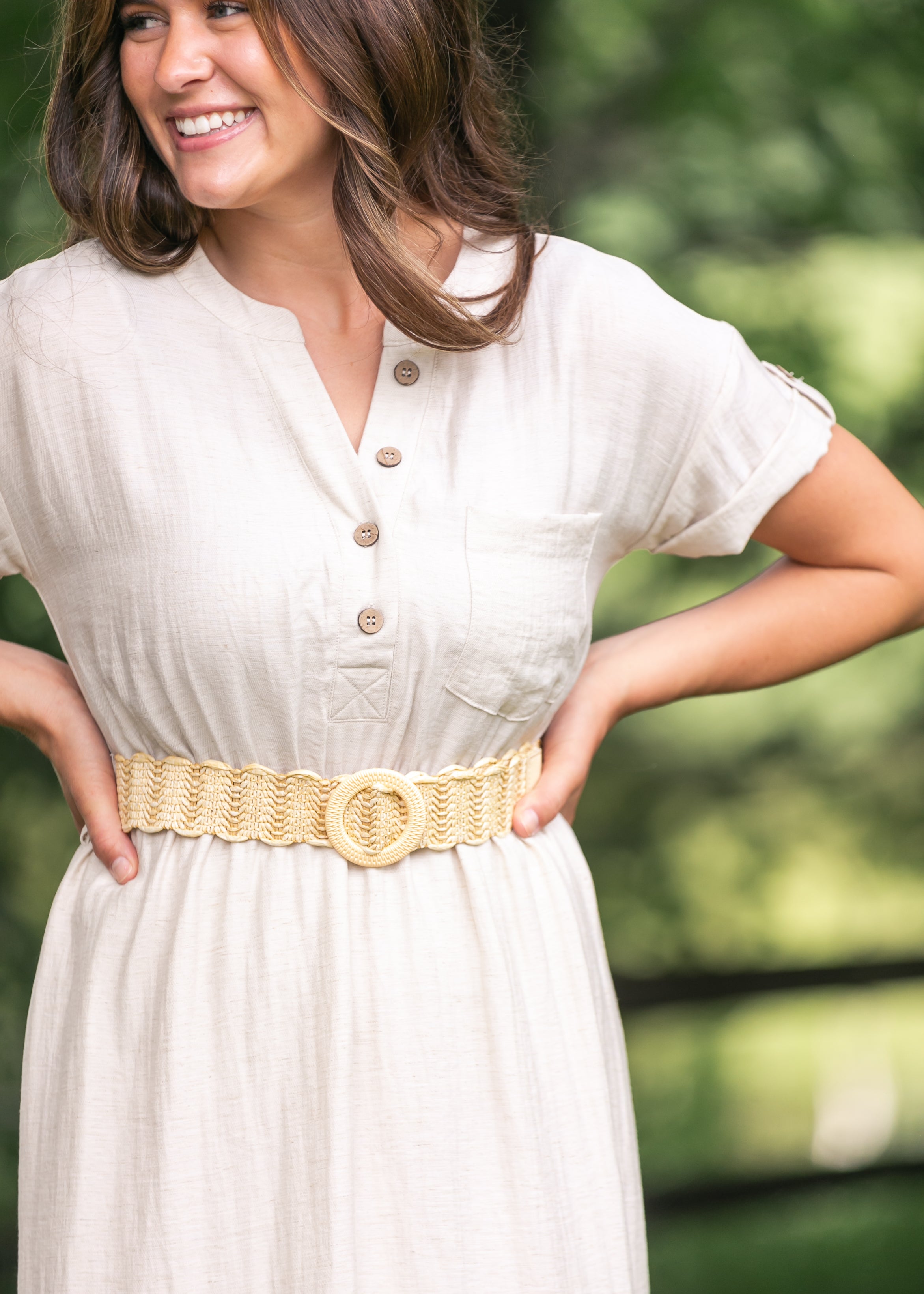 belted shirt dresses for women Half Button Belted Shirt Dress S