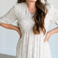 Half Sleeve Ditsy Floral Midi Dress FF Dresses