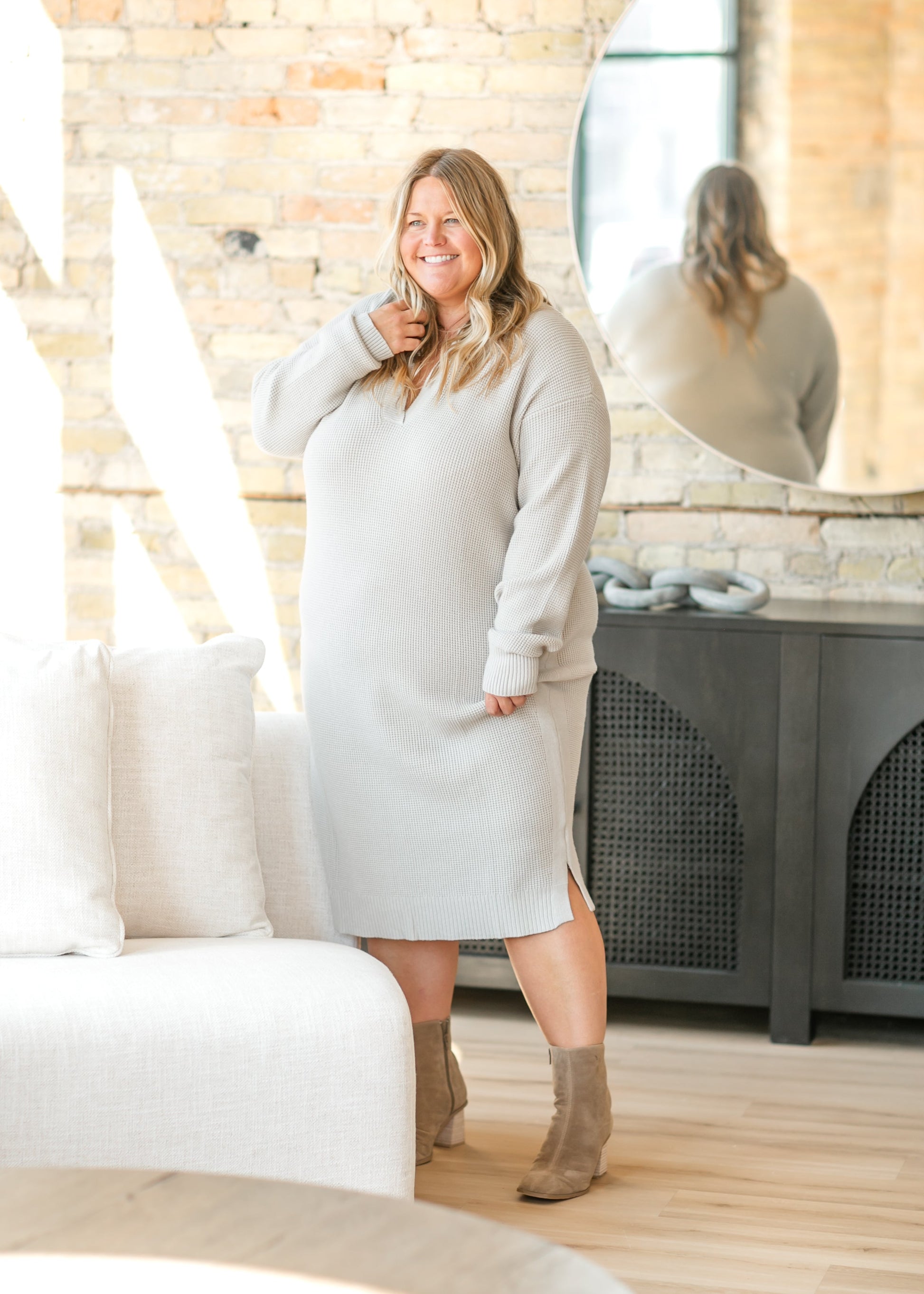 Hampton Waffle Knit Dress - FINAL SALE Inherit Co. Hampton Waffle Knit Dress - FINAL SALE Inherit Co.