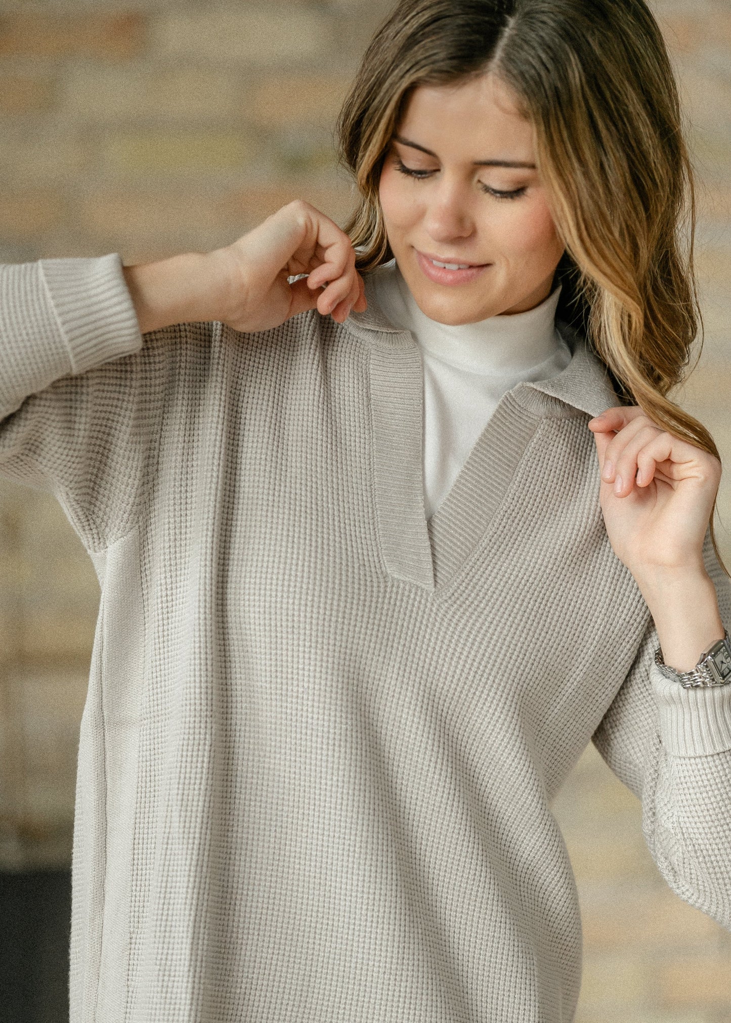 Hampton Waffle Knit Dress IC Dresses