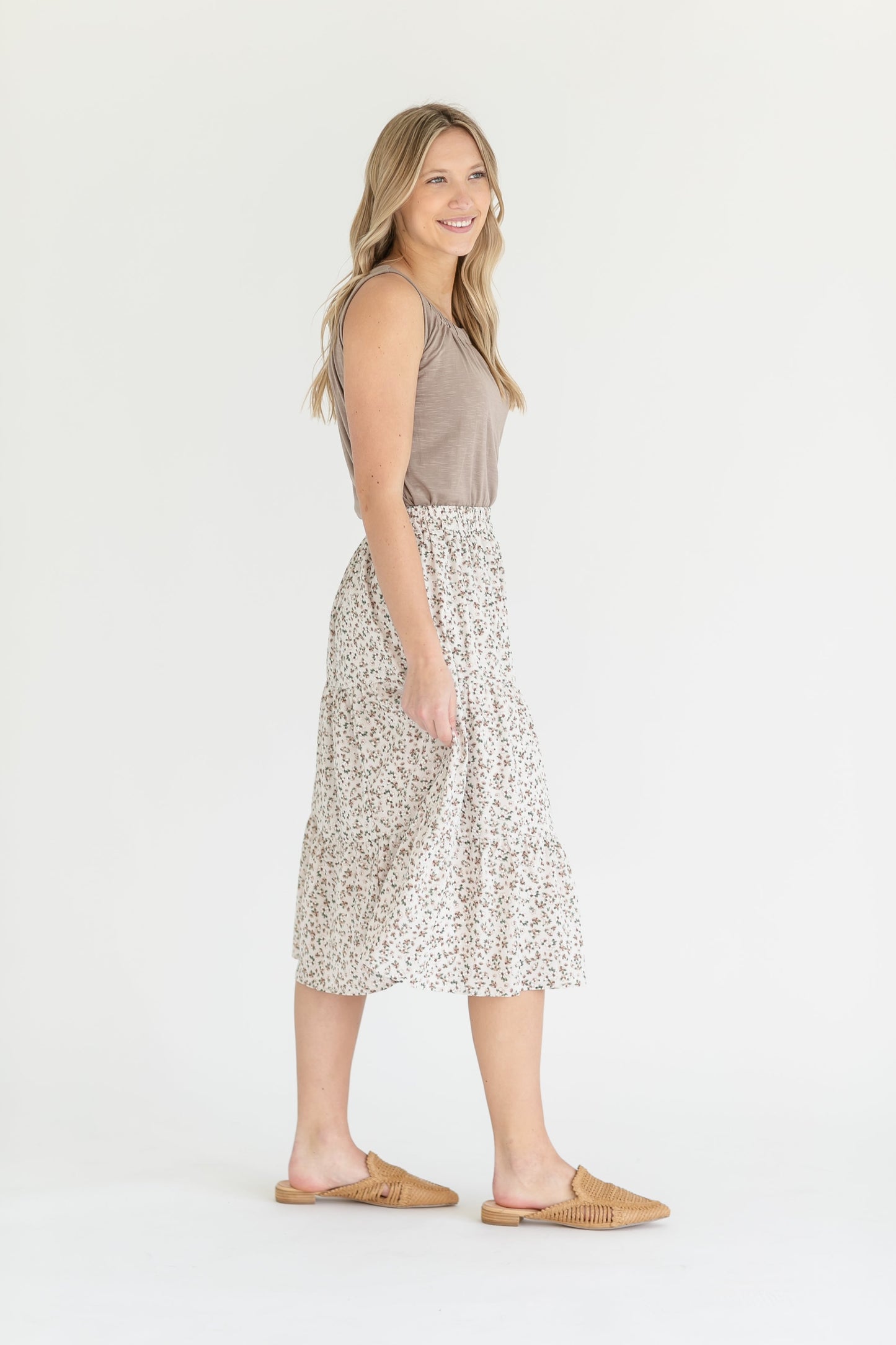 Harlow Floral Tiered Midi Skirt- COMING SOON IC Skirts