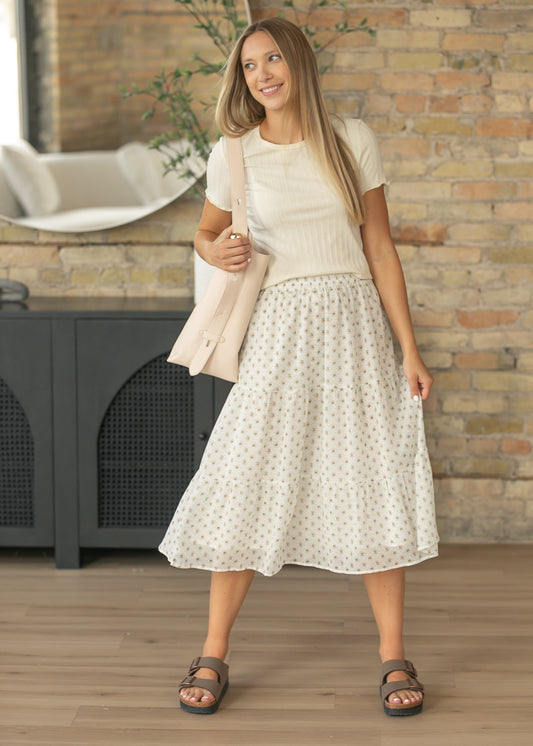 Harlow Tiered Vintage Floral Midi Skirt IC Skirts XS