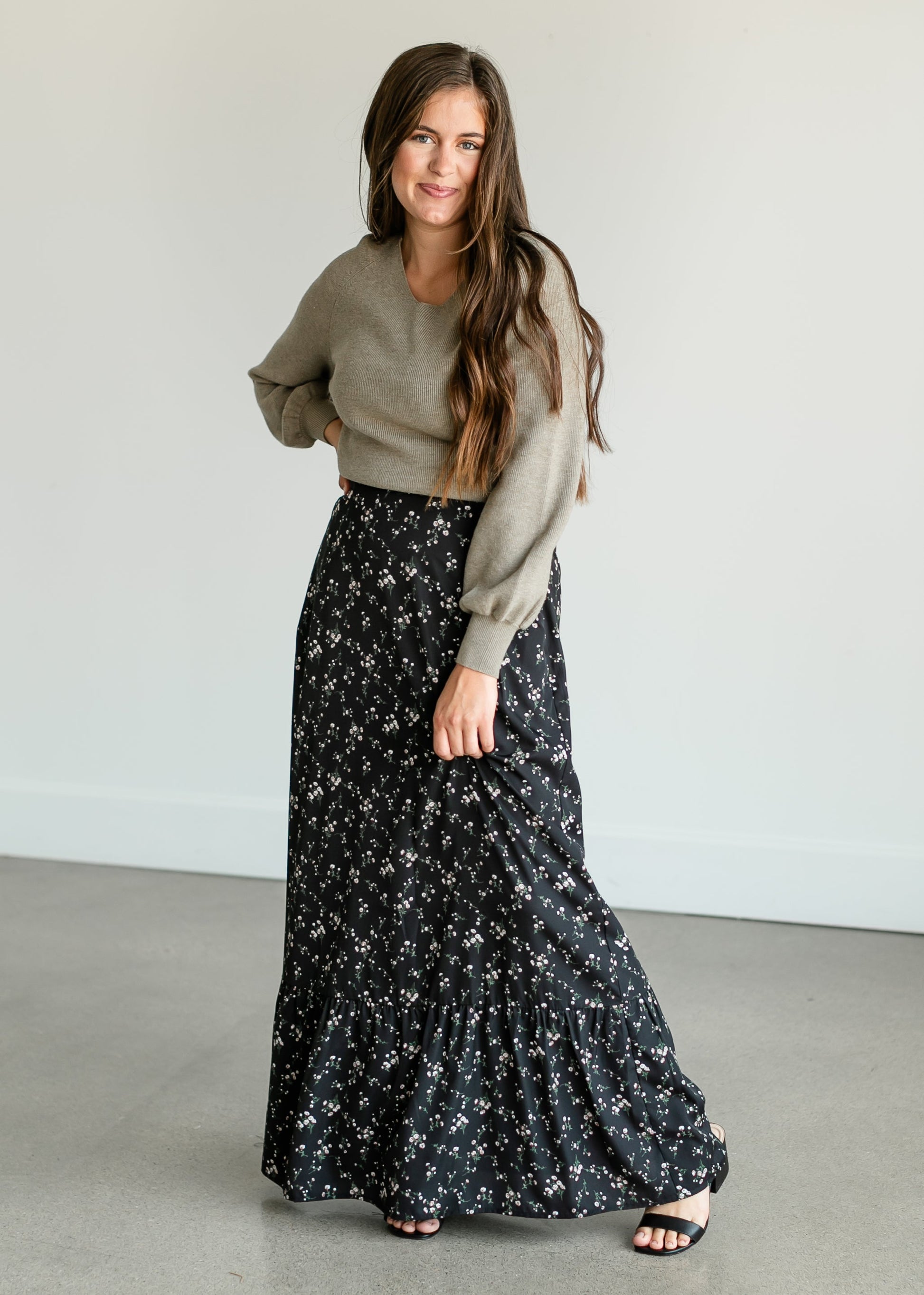 Havyn Floral Lined Maxi Skirt IC Skirts