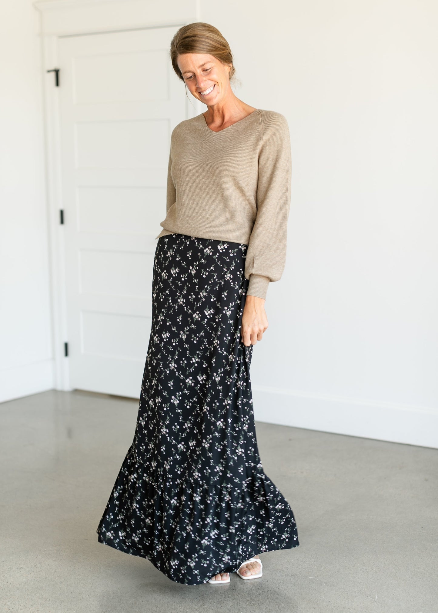 Havyn Floral Lined Maxi Skirt IC Skirts