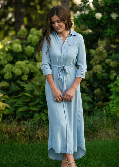 Hazel Chambray Long Sleeve Dress IC Dresses