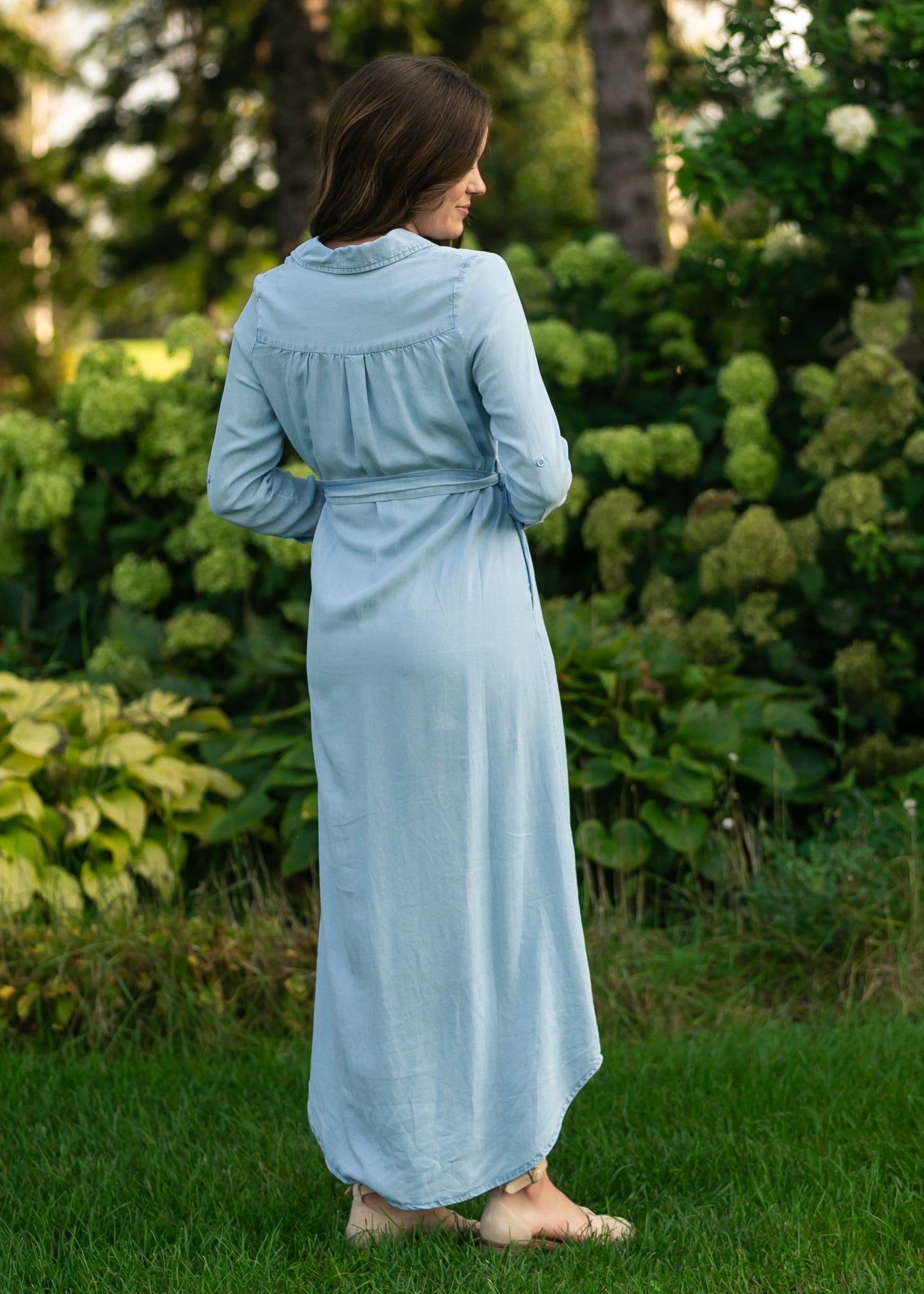 knee length dresses for ladies Tulle Long Sleeve Trumpet Gown 14 / Aqua main image 1