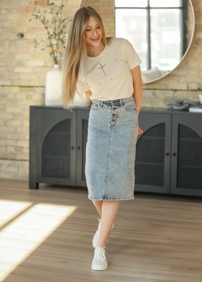 He Is Risen Graphic T-Shirt FF Tops