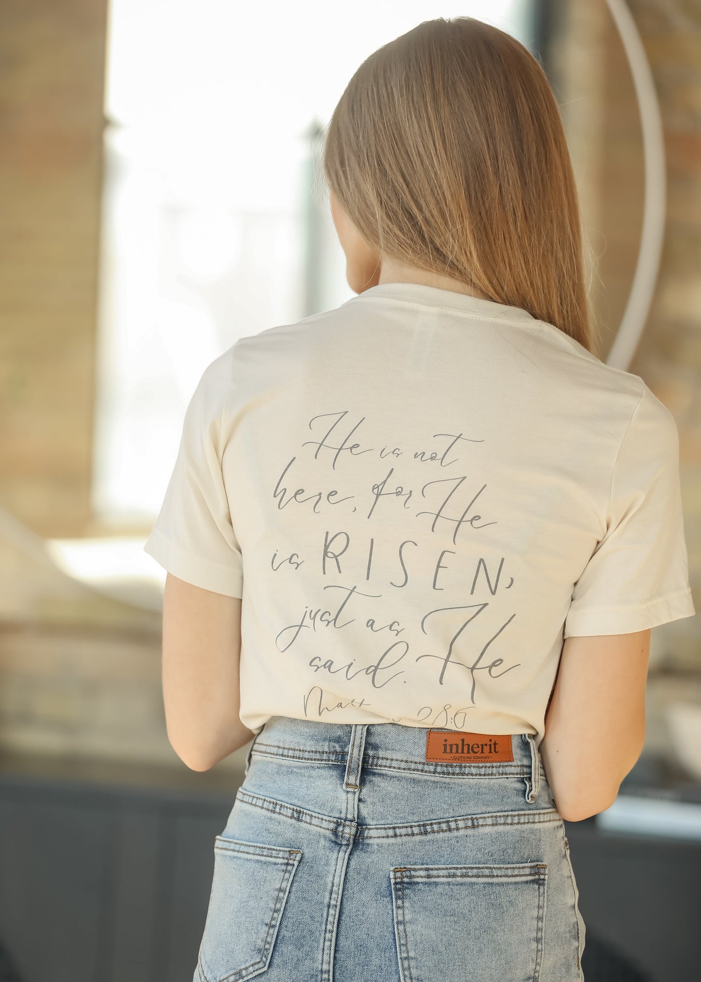 He Is Risen Graphic T-Shirt FF Tops