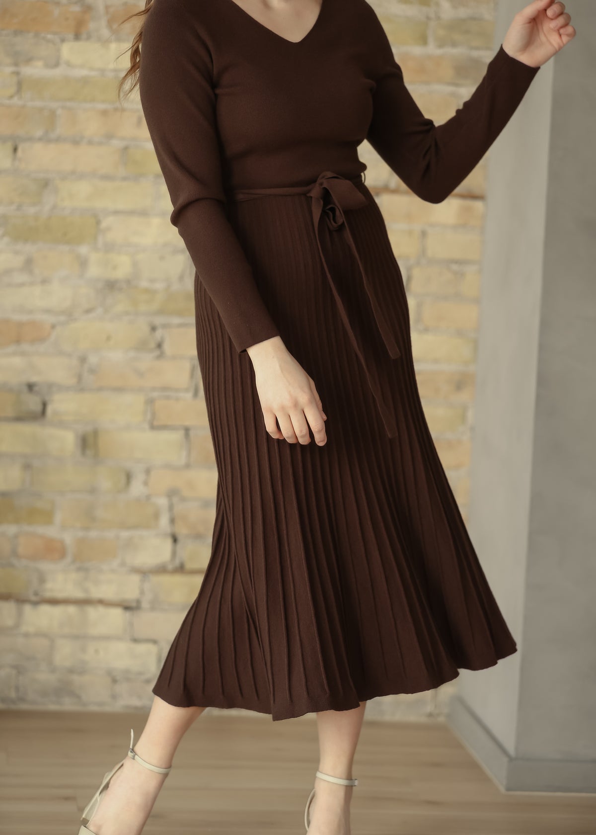 Hearth Chocolate Sweater Midi Dress IC Dresses