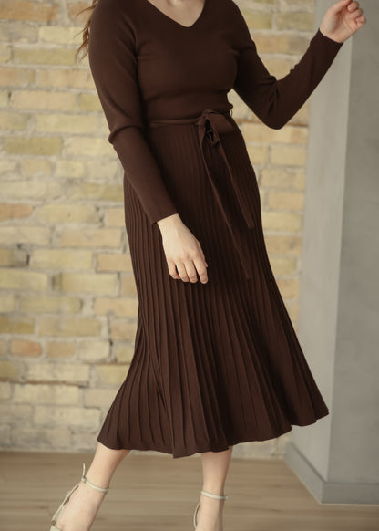 Hearth Chocolate Sweater Midi Dress IC Dresses