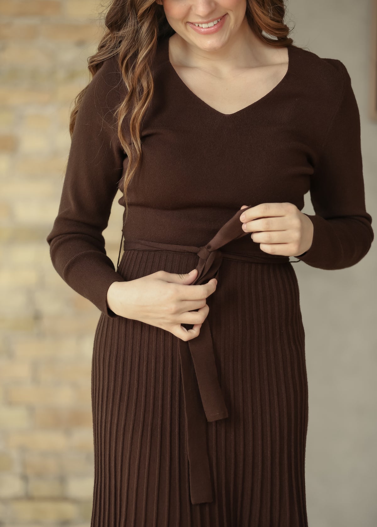 Hearth Chocolate Sweater Midi Dress IC Dresses