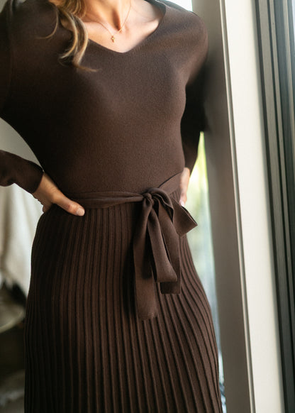 Hearth Chocolate Sweater Midi Dress IC Dresses