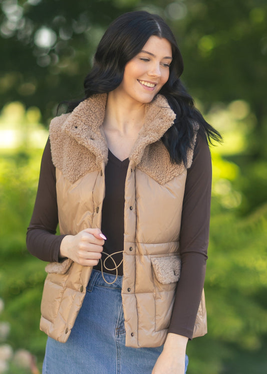 Heartloom® Alex Sherpa Puffer Vest FF Layering Essentials