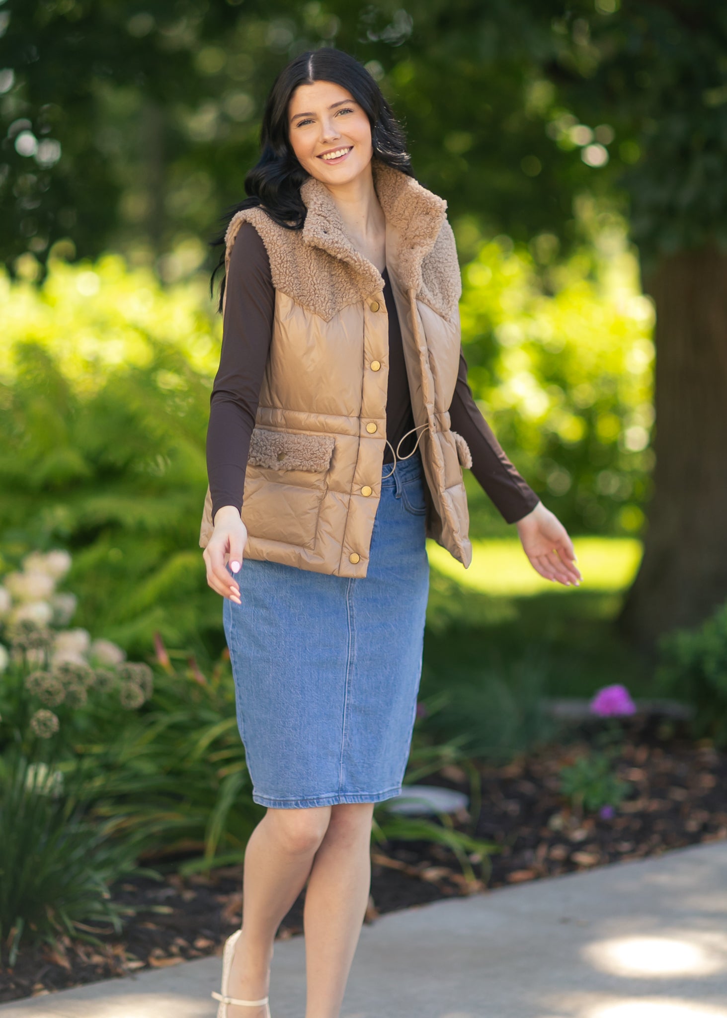 Heartloom® Alex Sherpa Puffer Vest FF Layering Essentials