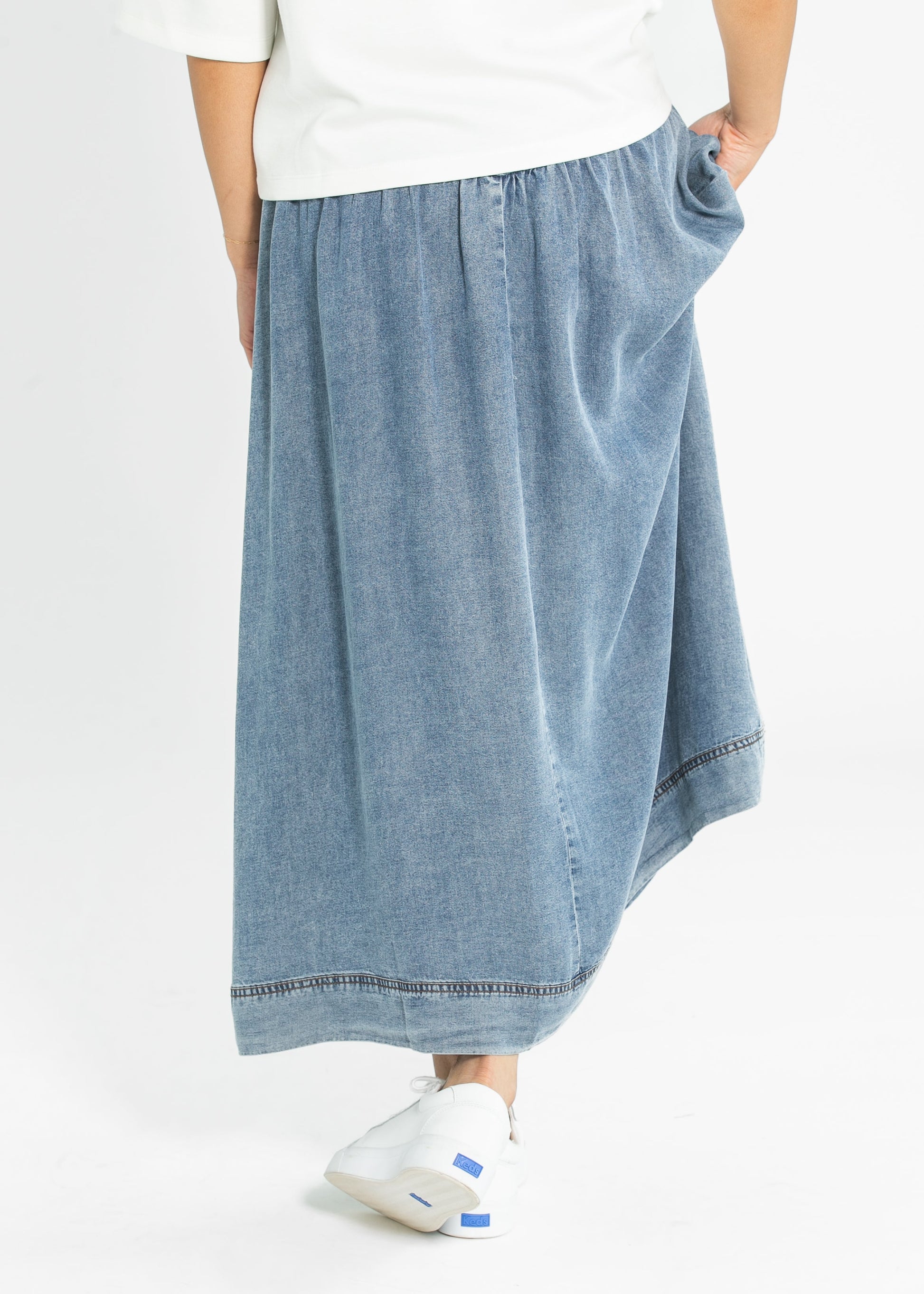 Heartloom® Amela Denim Maxi Skirt FF Skirts
