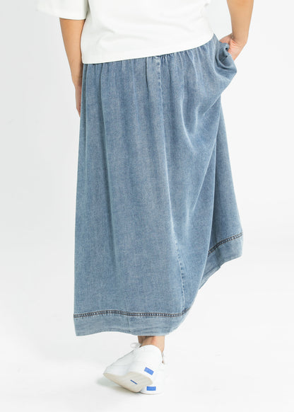 Heartloom® Amela Denim Maxi Skirt FF Skirts