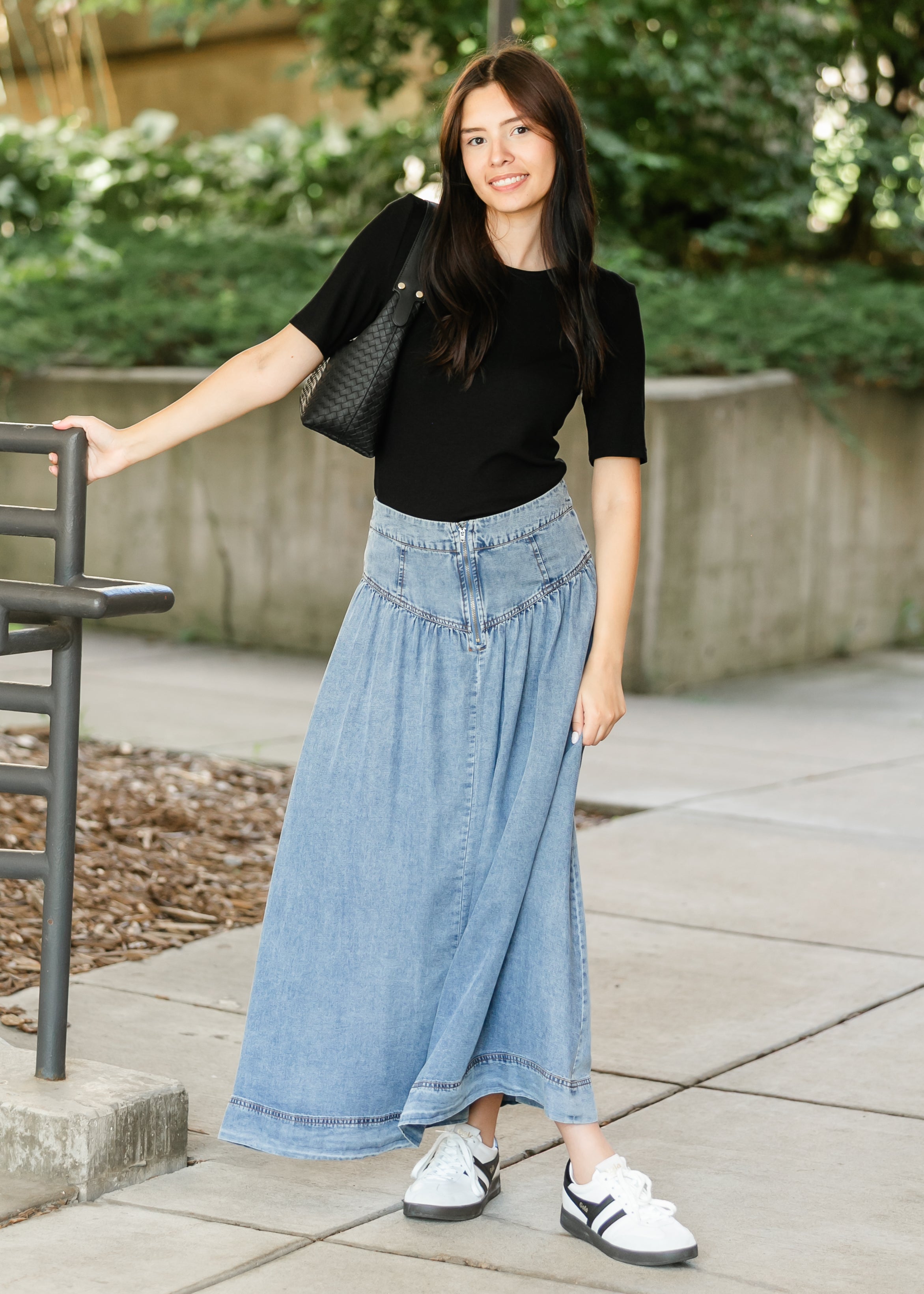 Heartloom® Amela Denim Maxi Skirt - FINAL SALE – Inherit Co.