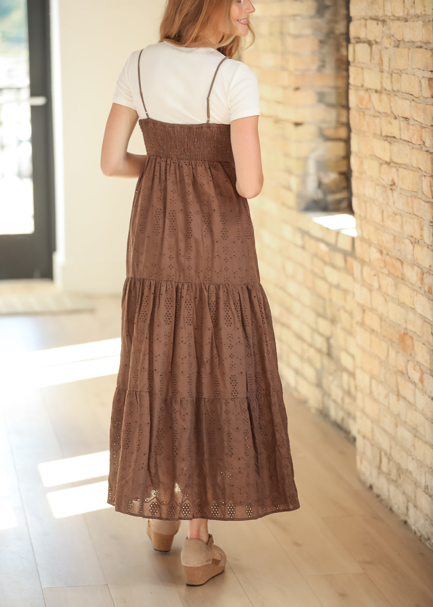 Heartloom® Annie Cocoa Sleeveless Dress FF Dresses