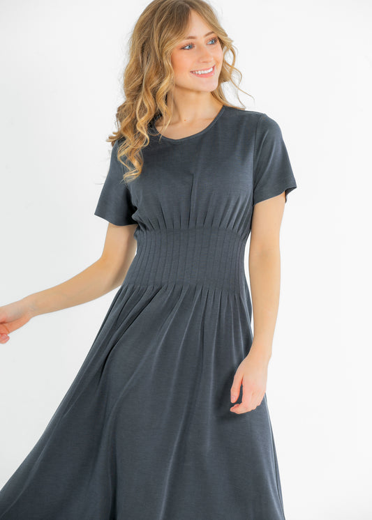 Heartloom® Archie Short Sleeve Jersey Maxi Dress FF Dresses