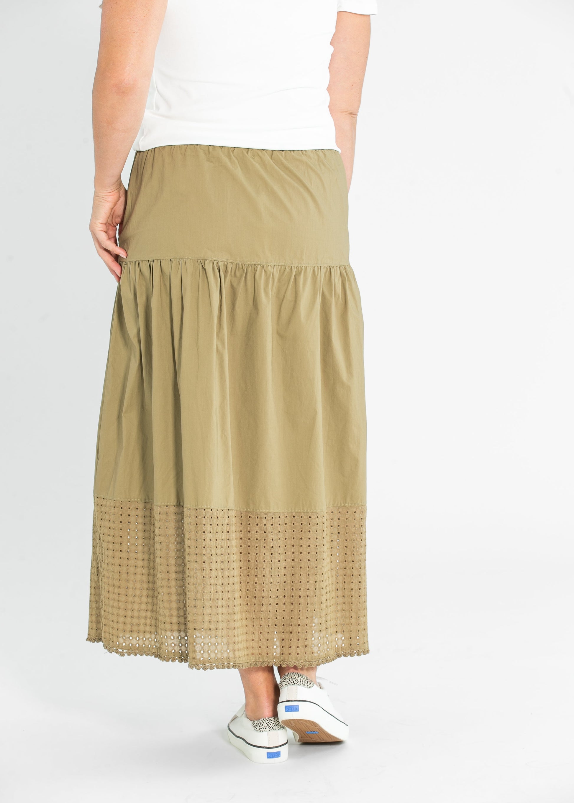 Heartloom® Coco Eyelet Hem Maxi Skirt FF Skirts