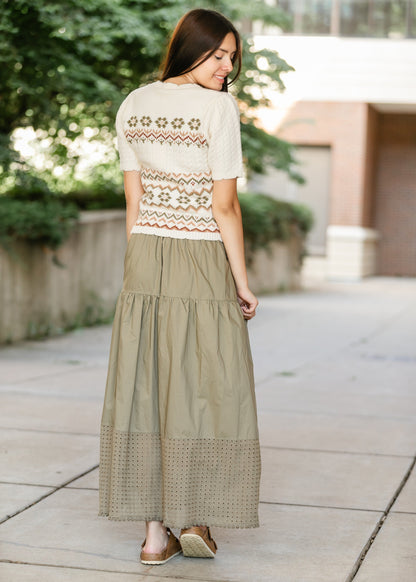 Heartloom® Coco Eyelet Hem Maxi Skirt FF Skirts