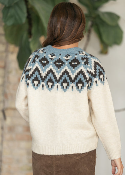 Heartloom® Griffin Jacquard Button Cardigan FF Tops