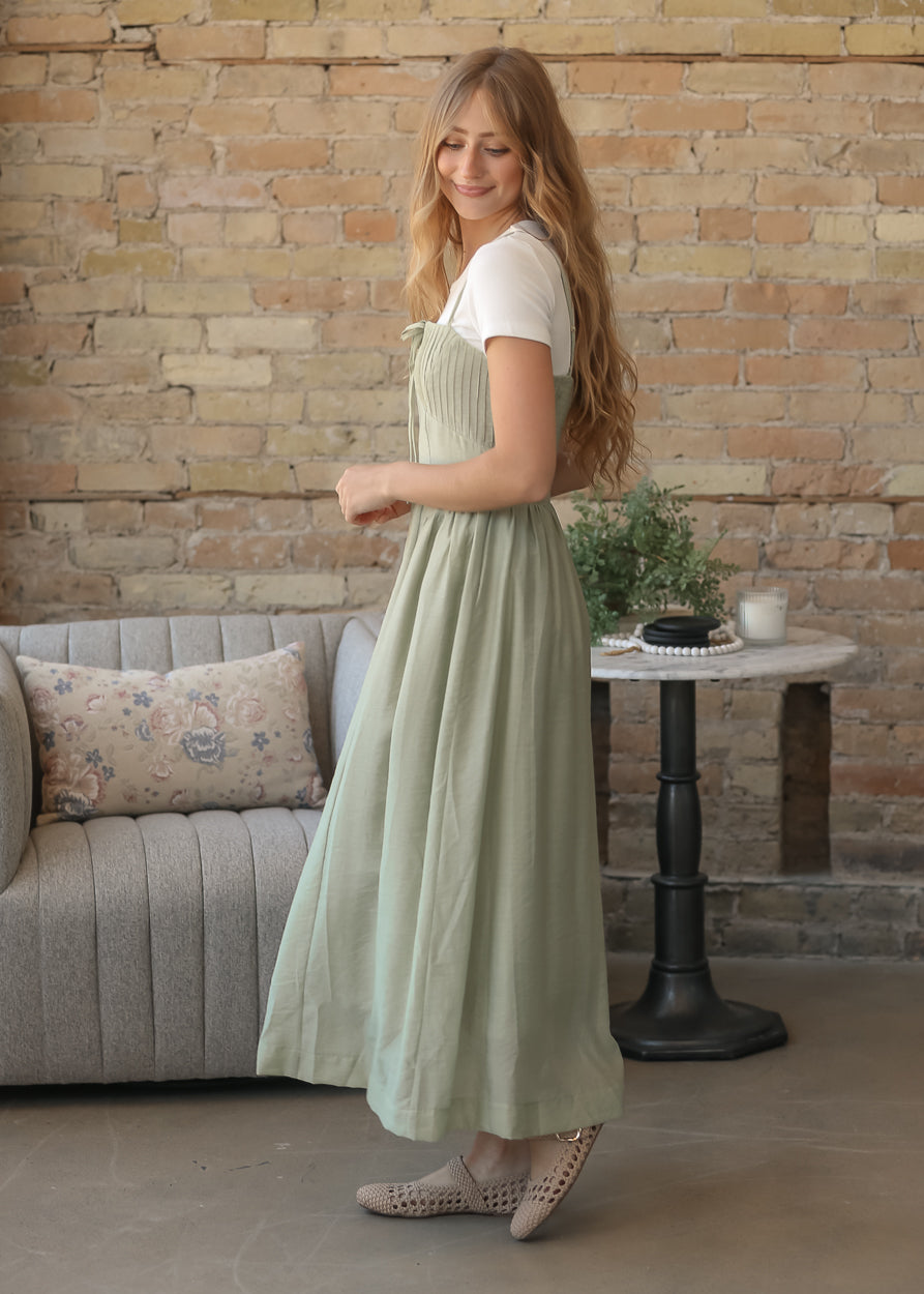 Heartloom® Kaelin Mineral Green Maxi Dress FF Dresses