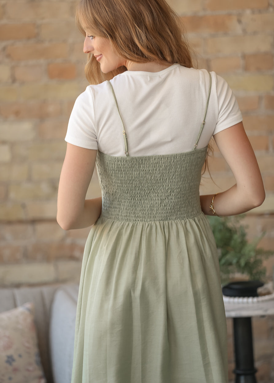 Heartloom® Kaelin Mineral Green Maxi Dress FF Dresses