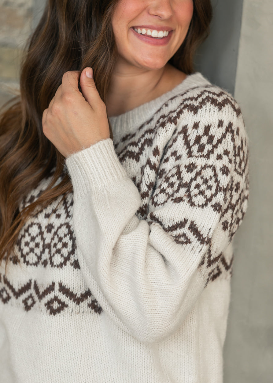Heartloom® Kieran Jacquard Sweater FF Tops
