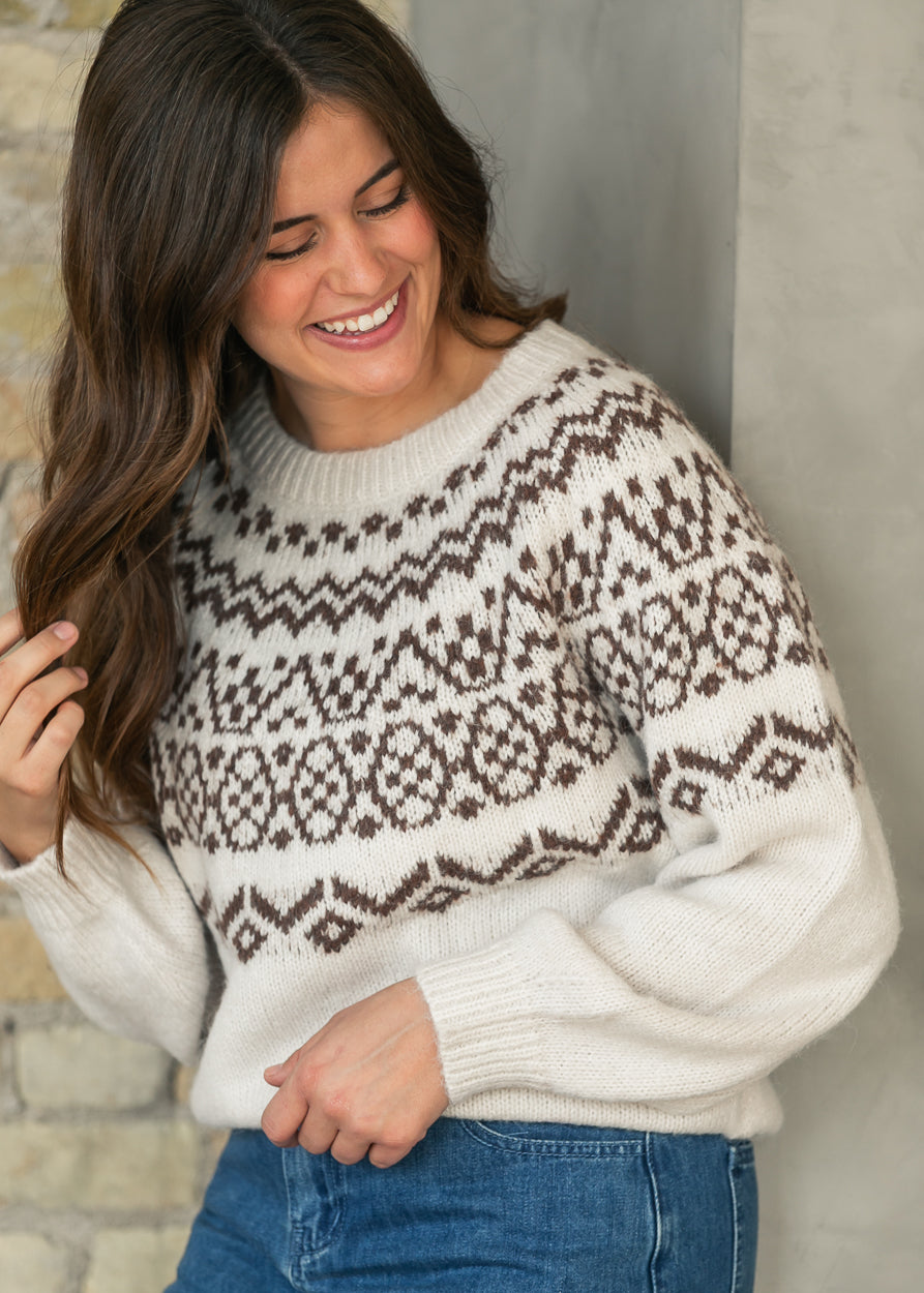 Heartloom® Kieran Jacquard Sweater FF Tops