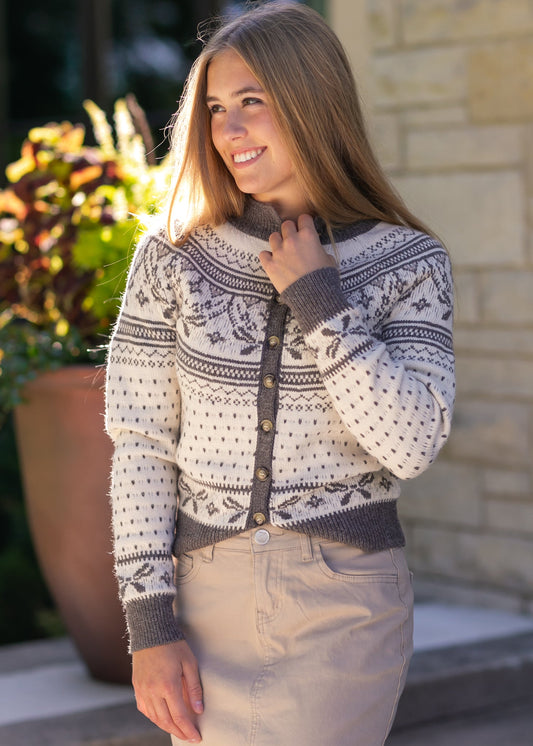 Heartloom® Morrie Fair-Isle Cardigan FF Tops
