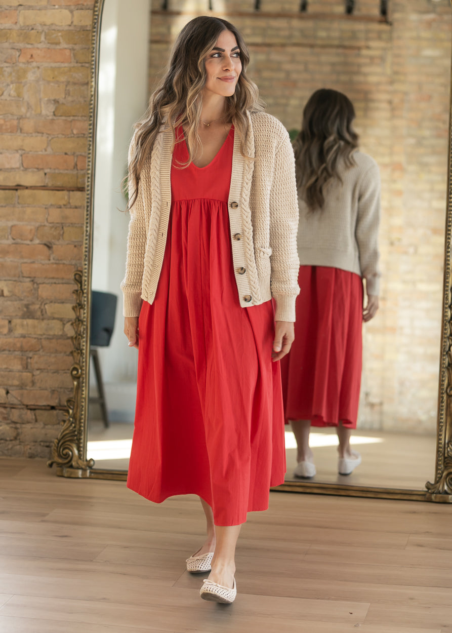 Heartloom® Richmond V-neck Textured Knit Cardigan FF Tops