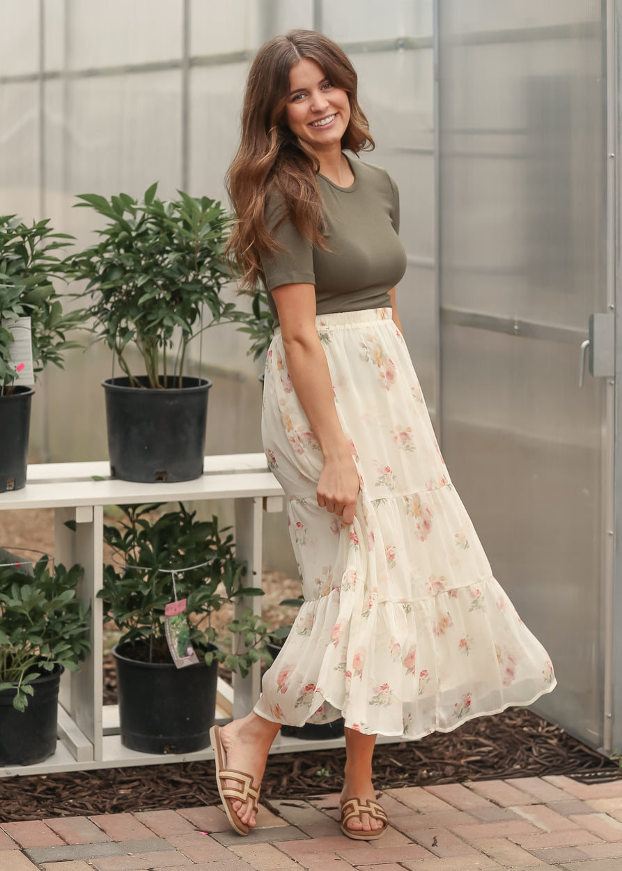 Helena Tiered Maxi Skirt - FINAL SALE IC Skirts