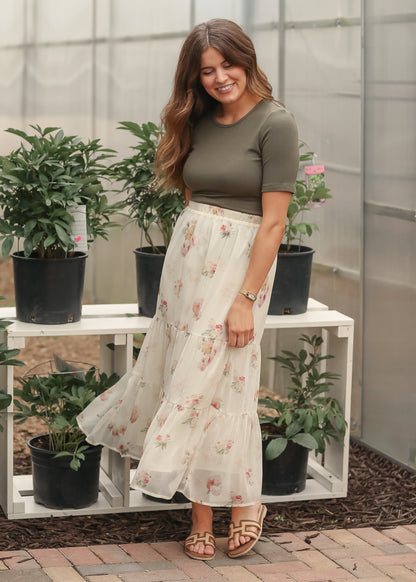 Helena Tiered Maxi Skirt - FINAL SALE IC Skirts