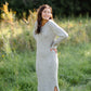Henley Ribbed Sweater Midi Dress FF Dresses