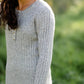 Henley Ribbed Sweater Midi Dress FF Dresses