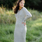 Henley Ribbed Sweater Midi Dress FF Dresses