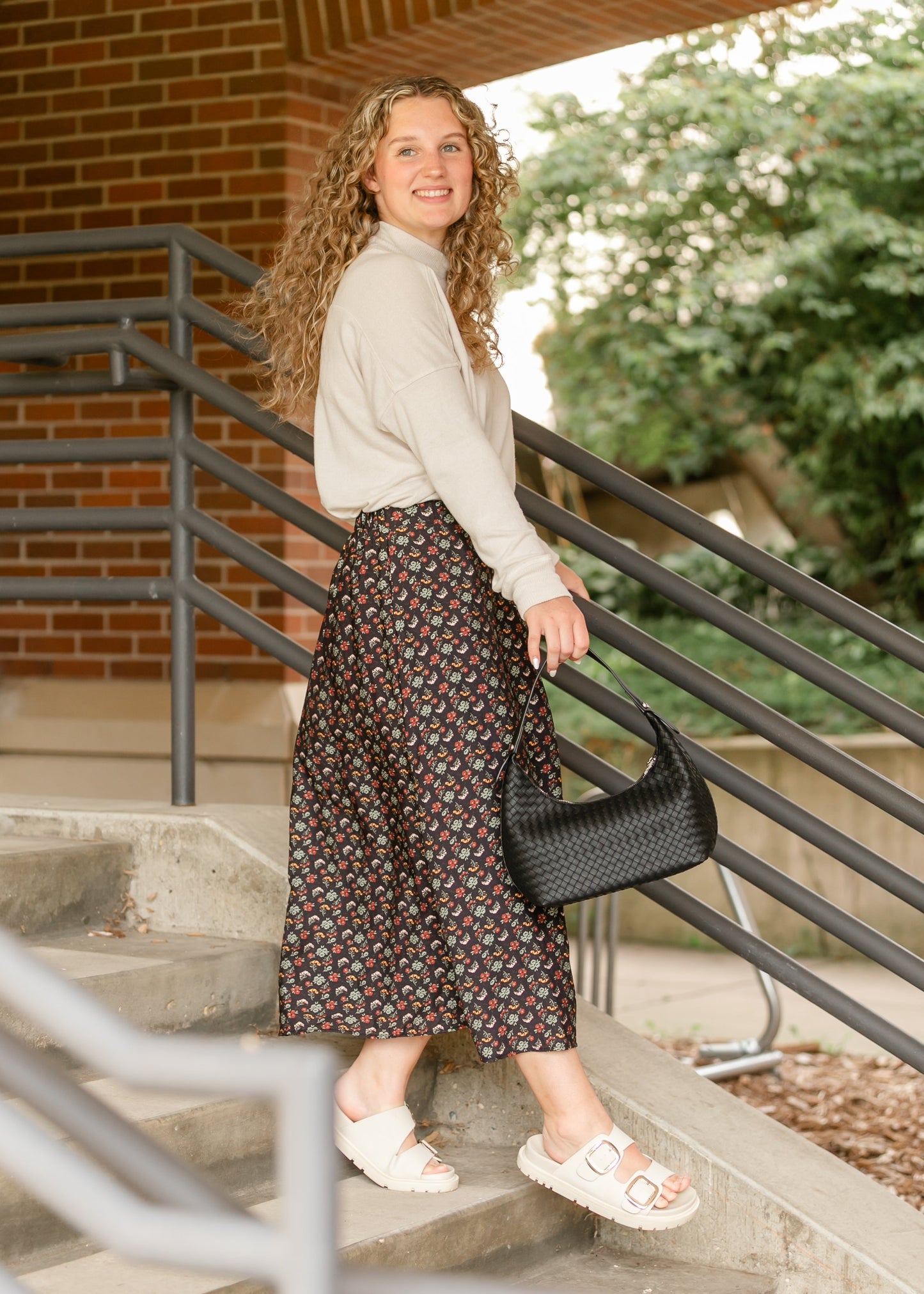 Heritage Petals Midi Skirt FF Skirts