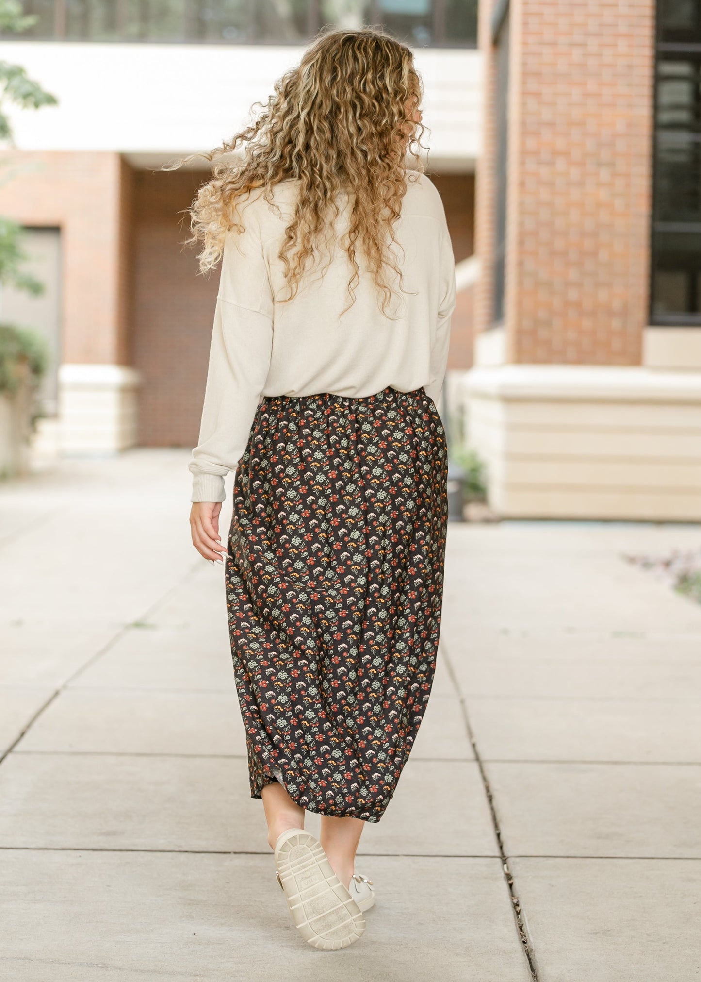 Heritage Petals Midi Skirt FF Skirts