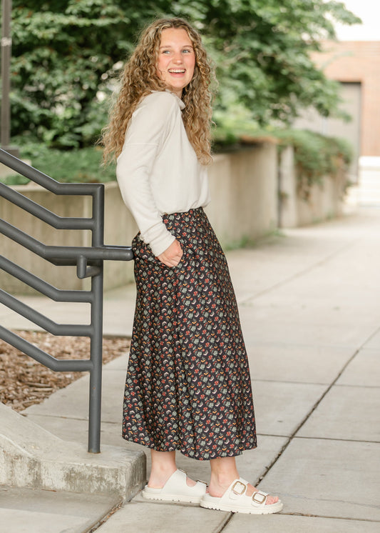 Heritage Petals Midi Skirt FF Skirts