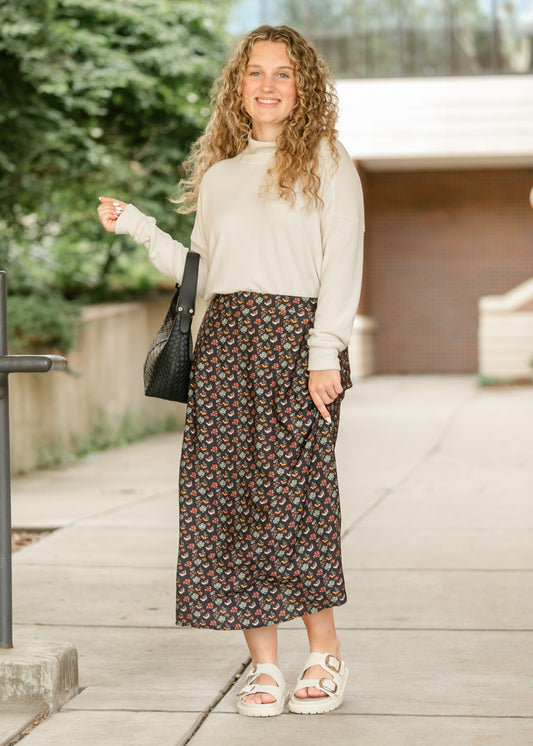Heritage Petals Midi Skirt FF Skirts