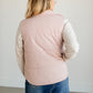 Herringbone Zip-up Vest FF Tops