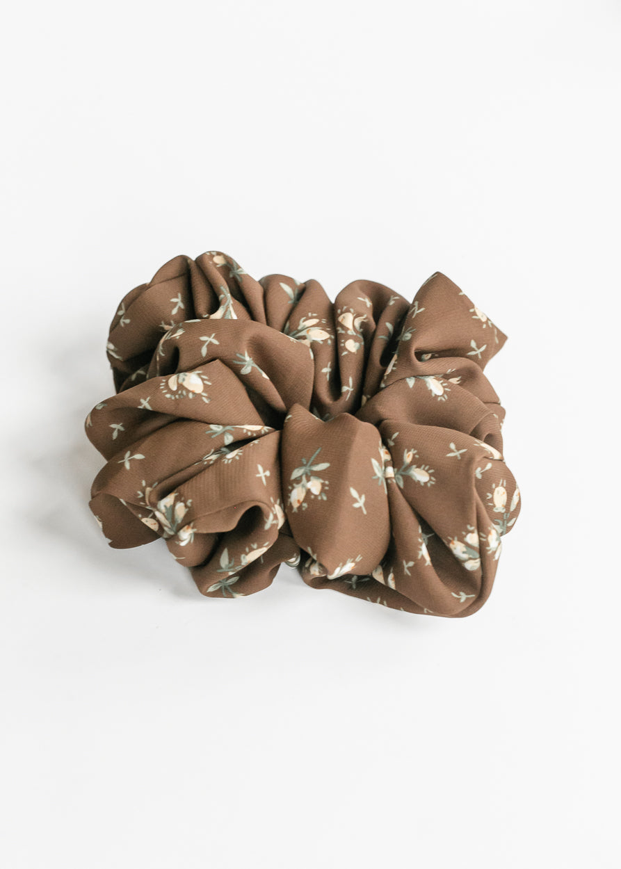 Hickory Floral Jumbo Scrunchie Accessory