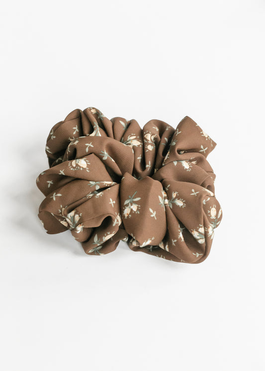 Hickory Floral Jumbo Scrunchie Accessory