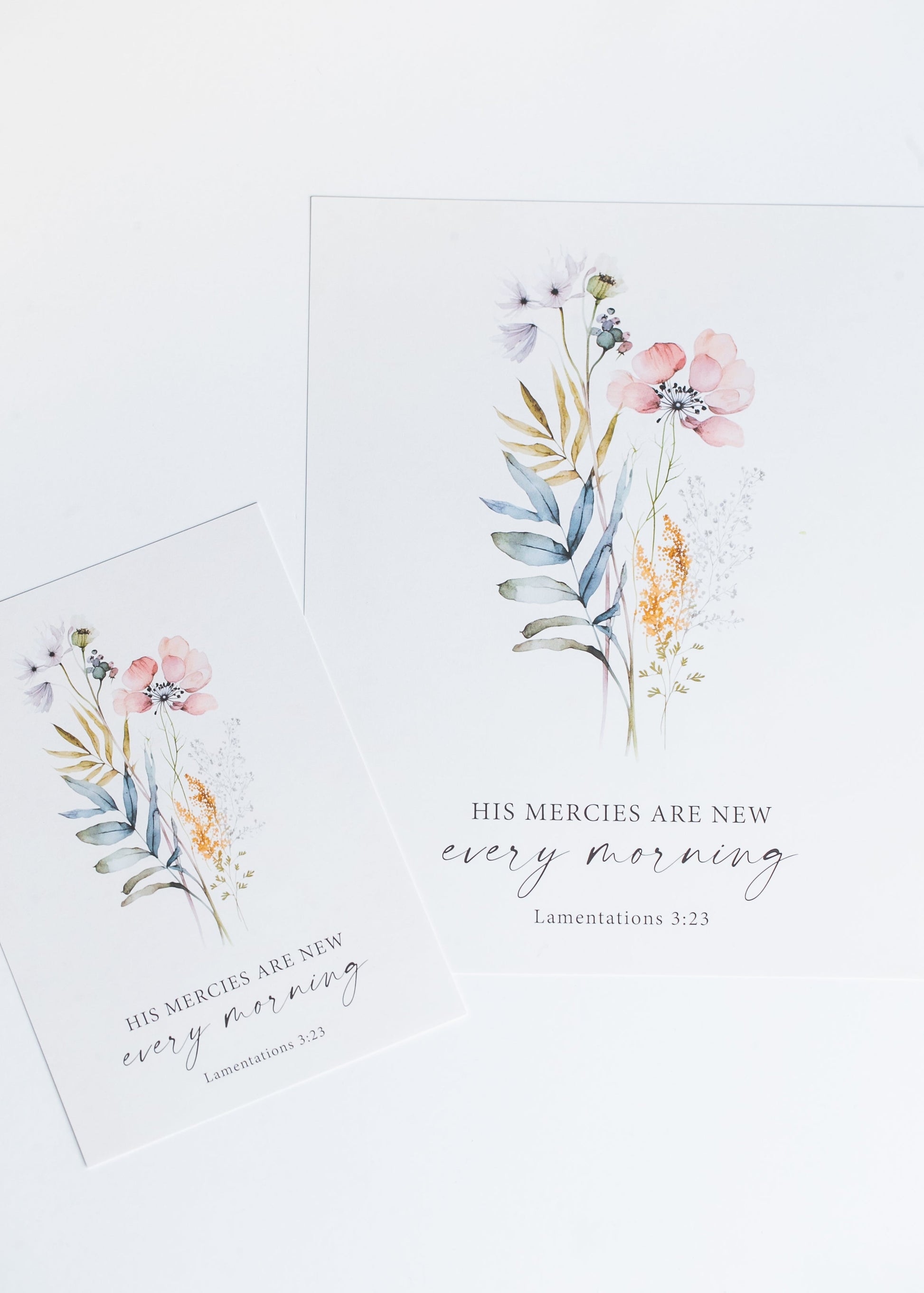 His Mercies Are New Art Print Christian Gift Decor FF Home + Lifestyle 8 X 10