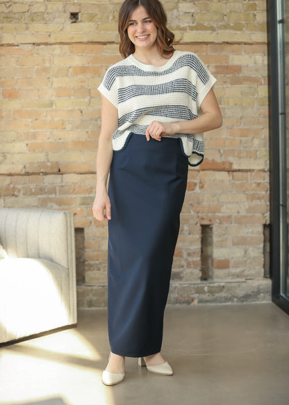 Hollis Navy Long Maxi Skirt IC Skirts